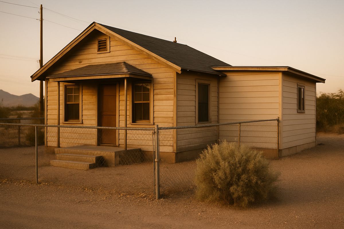 Small wartime-era wood-frame house in old Henderson